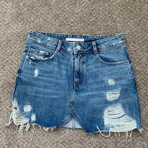 Zara Denim Jean Skirt